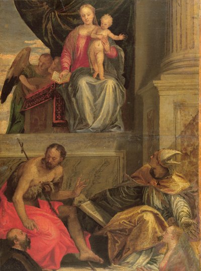 ベビラクア祭壇画のスケッチ 作： Paolo Veronese